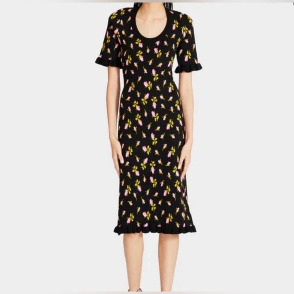 NWT Betsey Johnson Beautiful Pink Floral Glo dress Sz Small